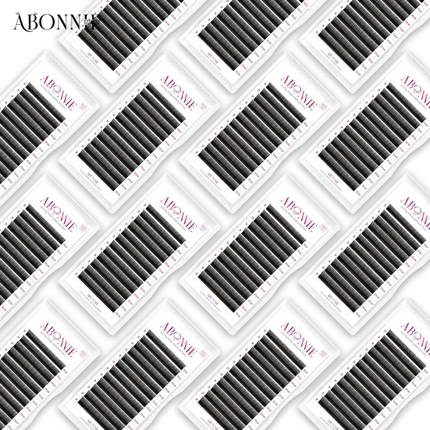 Faux Cils Longs Naturels Waterproof ABONNIE - Extensions Professionnelles