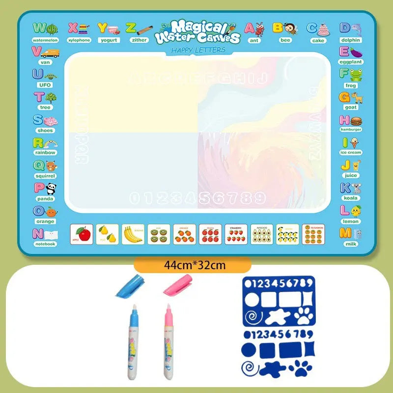 Tapis de dessin magique à l’eau océanique ABC – Apprentissage et Créativité pour enfants