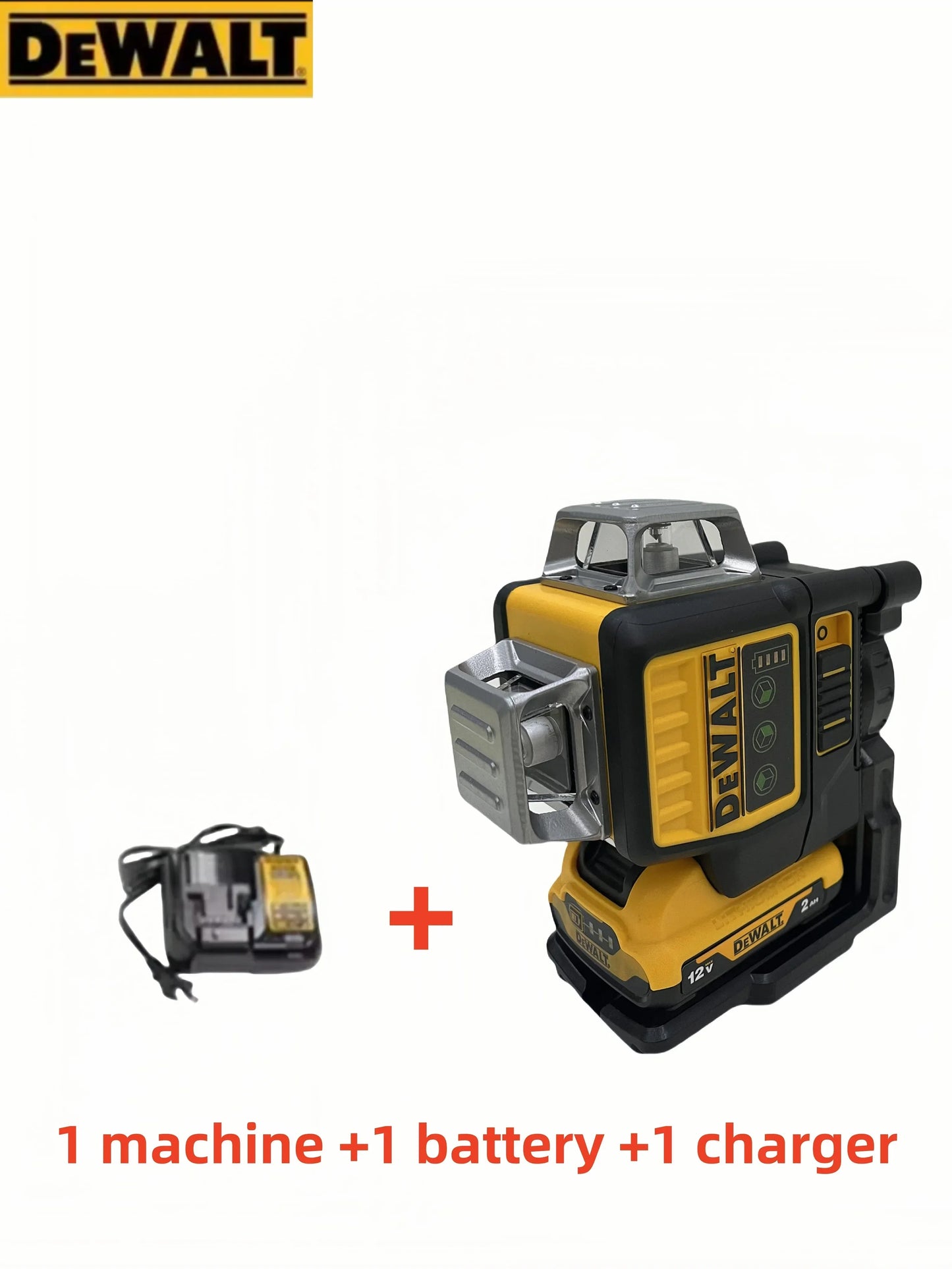 Niveau Laser Vert DEWALT – 12 Lignes, Auto-Nivelant ±4°, IP65, Batterie 12V