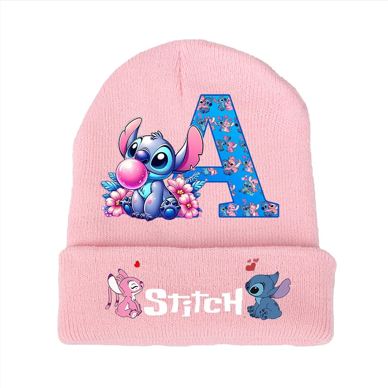Bonnet Stitch Disney Enfant - Chapeau Tricoté Laine Hiver Kawaii