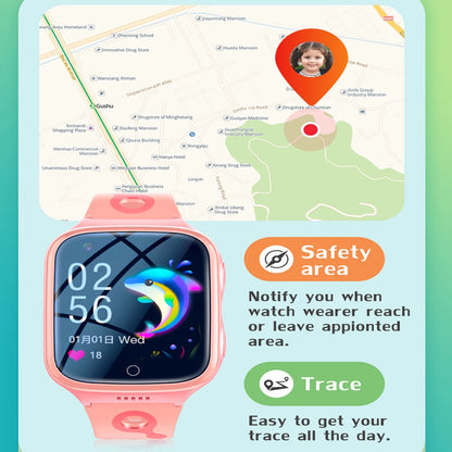 Montre Connectée GPS 4G Enfant - Appel Vidéo SOS Localisation