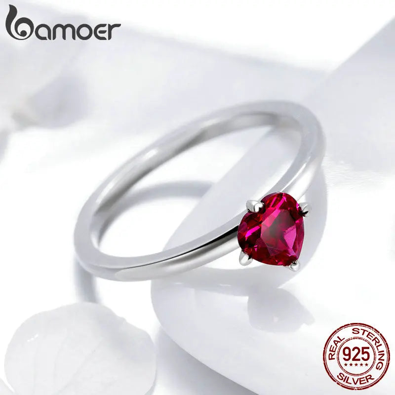 Bague Cœur en Argent 925 avec Zircone – Élégance et Amour