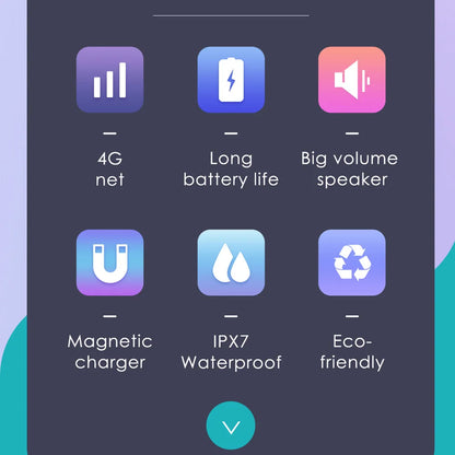 Montre Connectée GPS 4G Enfant - Appel Vidéo SOS Localisation