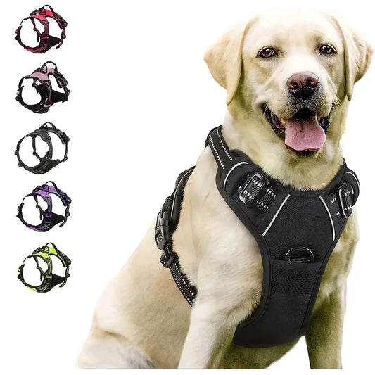 Harnais Gilet pour Chien Confortable, Solide et Ajustable pour Toutes les Tailles