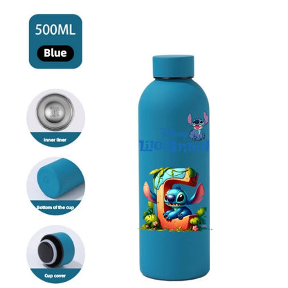 Gourde Stitch Disney 500ml Acier Inoxydable - Bouteille Eau Sport Isotherme