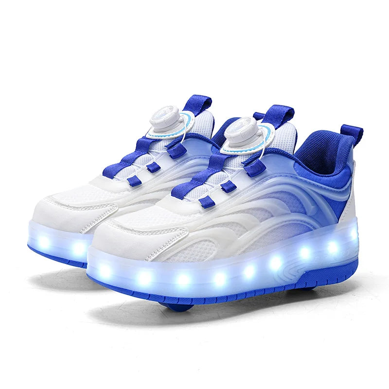 Chaussures LED pour Enfants – Respirantes, Unisexes et Confortables pour 7-14 Ans