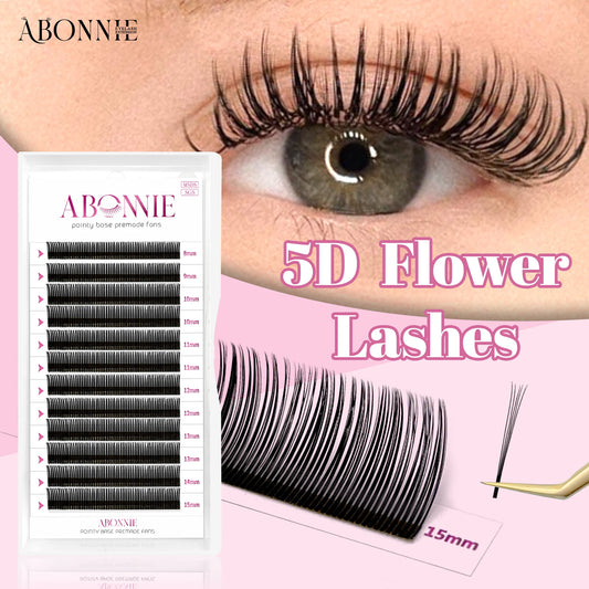 Faux Cils ABONNIE Spikes – Longs, Naturels et Waterproof pour Extensions Professionnelles
