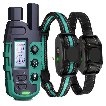 Collier d’entraînement électrique pour chien étanche avec télécommande WXRPET – Vibrations, bip et choc réglables