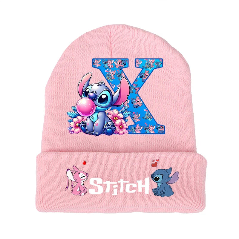 Bonnet Stitch Disney Enfant - Chapeau Tricoté Laine Hiver Kawaii