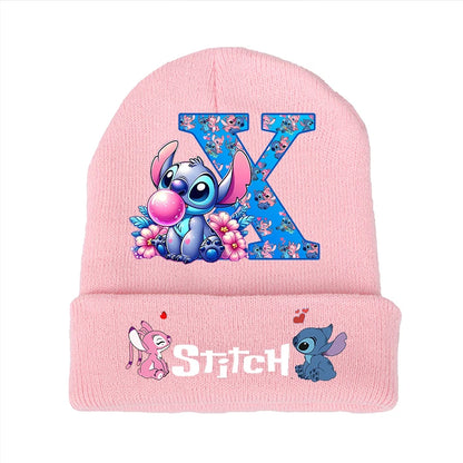 Bonnet Stitch Disney Enfant - Chapeau Tricoté Laine Hiver Kawaii