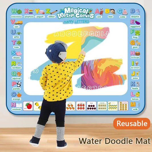 Tapis de dessin magique à l’eau océanique ABC – Apprentissage et Créativité pour enfants