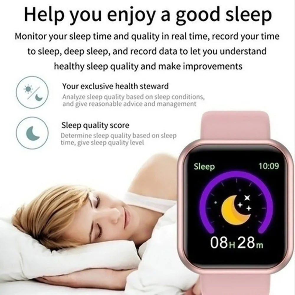 Montre Connectée OPUYYM – Écran Tactile 1.44" | Suivi Santé & Notifications