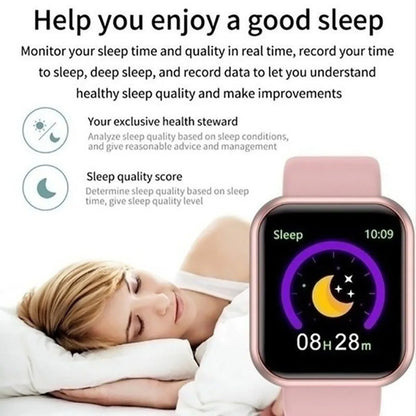 Montre Connectée OPUYYM – Écran Tactile 1.44" | Suivi Santé & Notifications