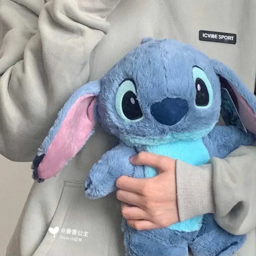 Bouillotte Peluche Stitch Disney 30cm - Chauffe-Mains Doux Hiver Cadeau