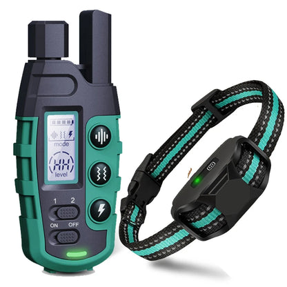 Collier d’entraînement électrique pour chien étanche avec télécommande WXRPET – Vibrations, bip et choc réglables