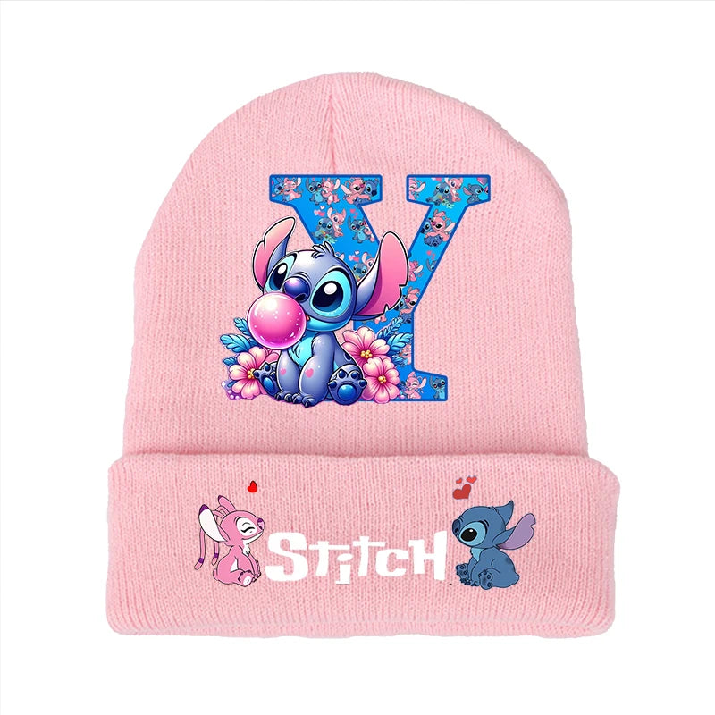 Bonnet Stitch Disney Enfant - Chapeau Tricoté Laine Hiver Kawaii