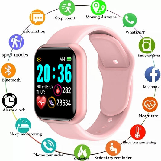 Montre Connectée OPUYYM – Écran Tactile 1.44" | Suivi Santé & Notifications