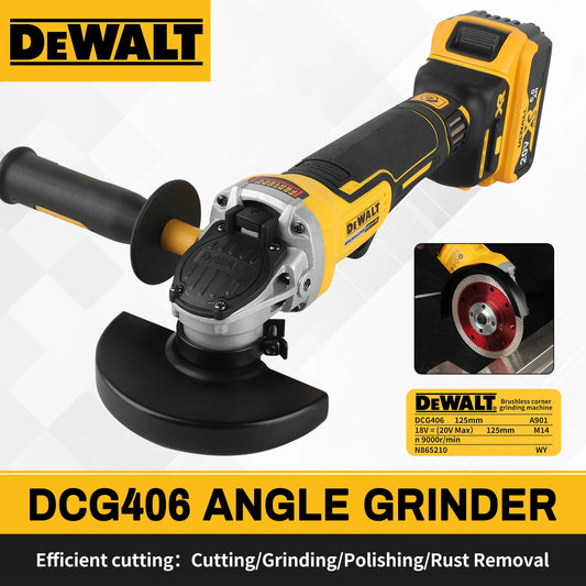 Meuleuse Sans Fil DEWALT Brushless – Batterie Incluse, Outil Professionnel Haute Performance