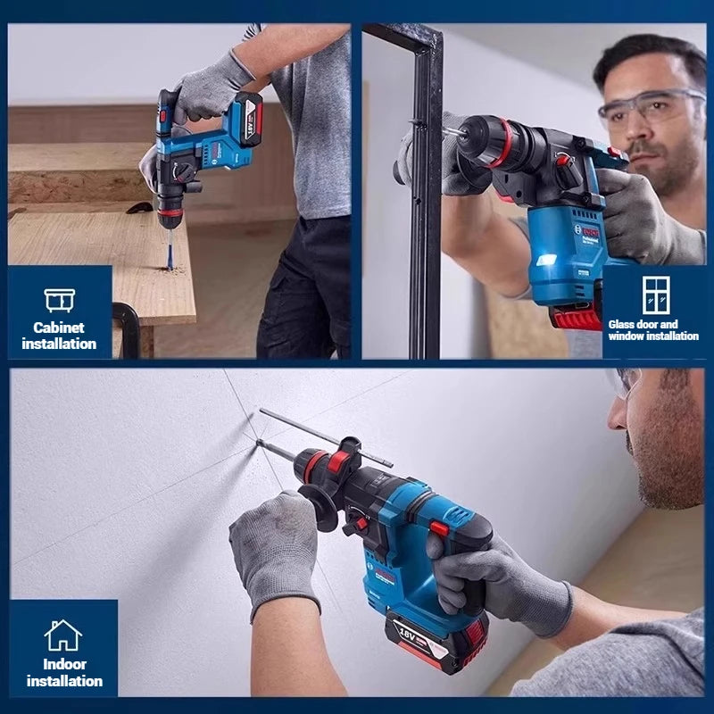 Marteau Perforateur Sans Fil Bosch GBH 18V-18 & GBH 18V-18 X – Compact, Puissant & Brushless