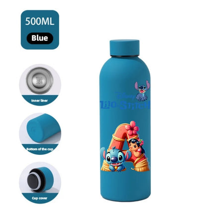 Gourde Stitch Disney 500ml Acier Inoxydable - Bouteille Eau Sport Isotherme