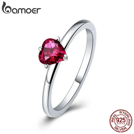 Bague Cœur en Argent 925 avec Zircone – Élégance et Amour