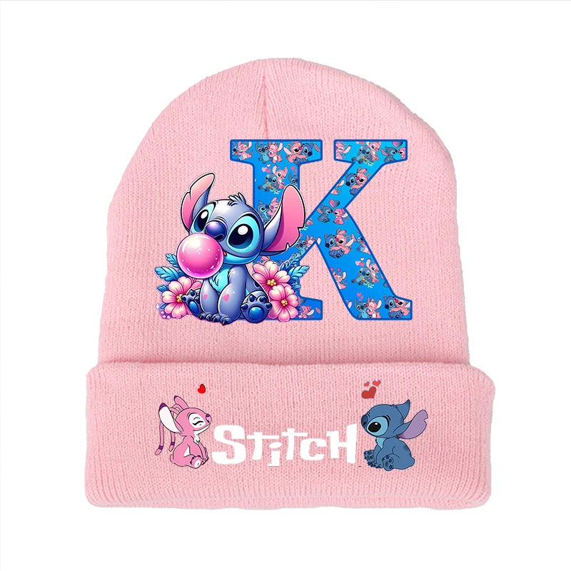 Bonnet Stitch Disney Enfant - Chapeau Tricoté Laine Hiver Kawaii