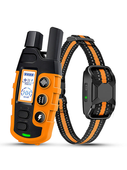 Collier d’entraînement électrique pour chien étanche avec télécommande WXRPET – Vibrations, bip et choc réglables