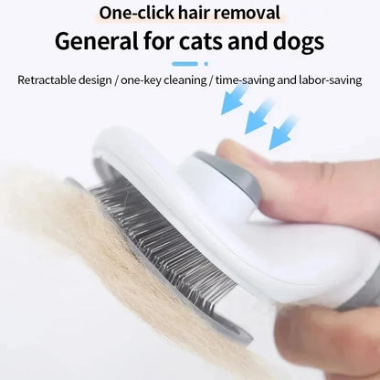 Brosse de toilettage pour animaux – Massage doux et élimination des poils