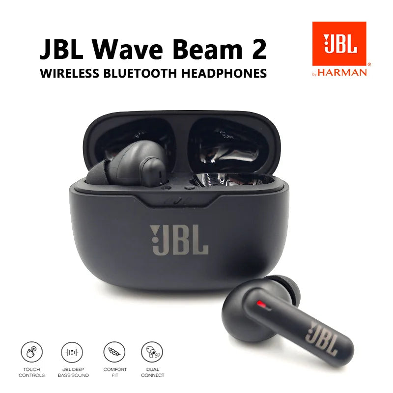 Écouteurs JBL Wave Beam2 Bluetooth - Sans Fil Sport Running Étanche