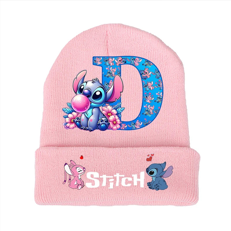 Bonnet Stitch Disney Enfant - Chapeau Tricoté Laine Hiver Kawaii