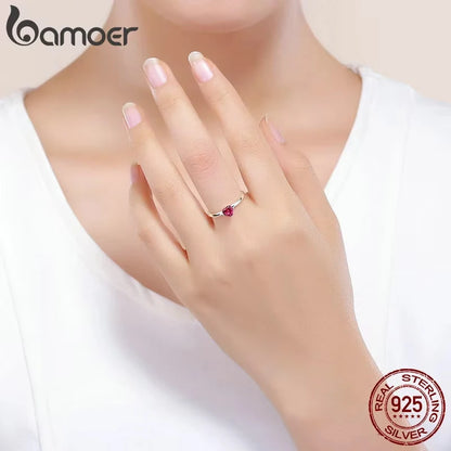 Bague Cœur en Argent 925 avec Zircone – Élégance et Amour