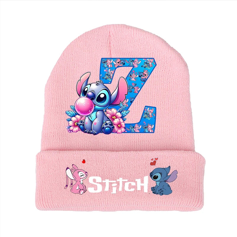 Bonnet Stitch Disney Enfant - Chapeau Tricoté Laine Hiver Kawaii