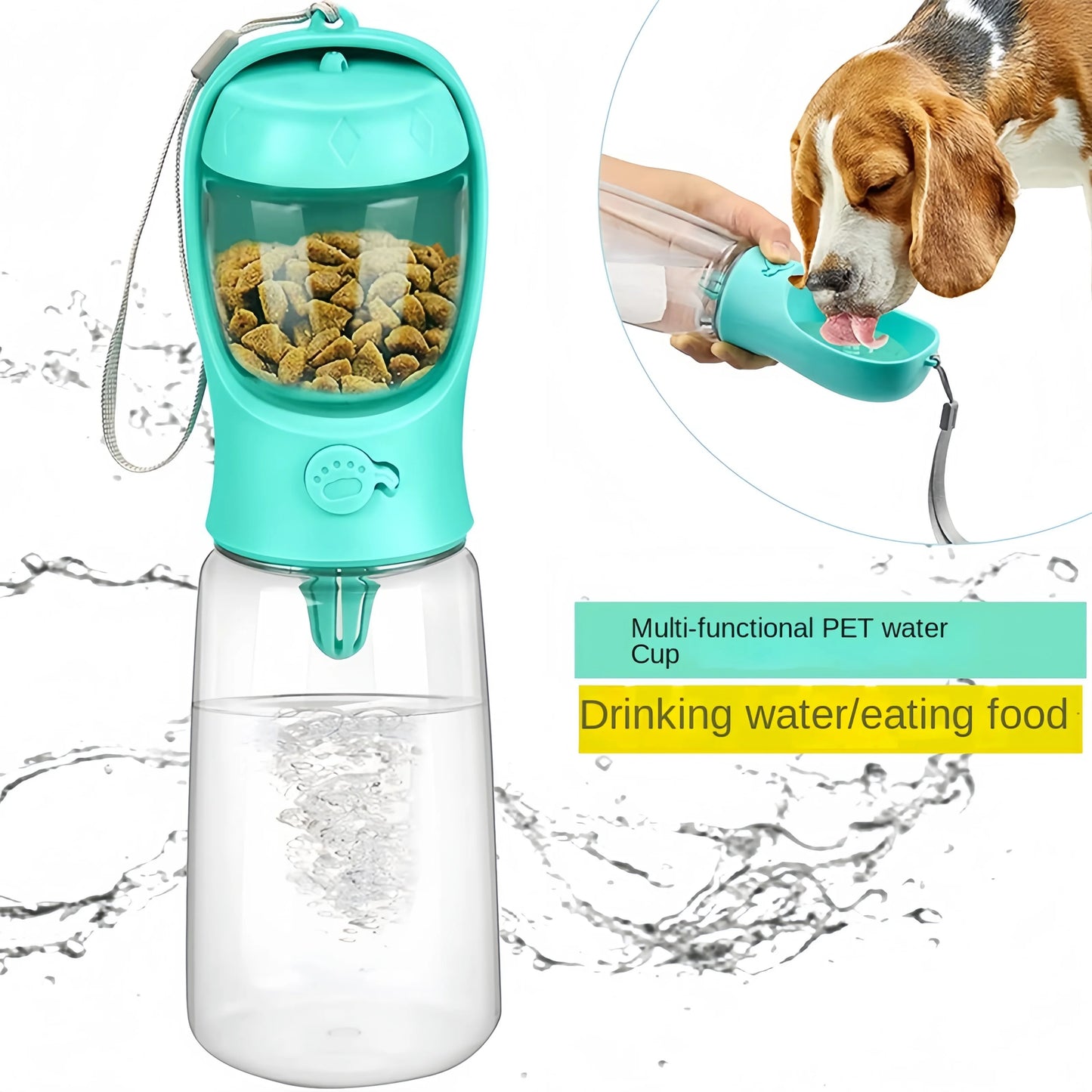 Bouteille d’eau portable pour chiens – Hydratation facile en promenade