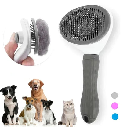 Brosse de toilettage pour animaux – Massage doux et élimination des poils