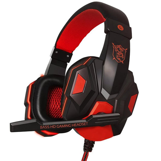 Casque Gaming Filaire 3.5mm avec Micro Ajustable - Basse Stéréo PC PS4 PS5 Xbox