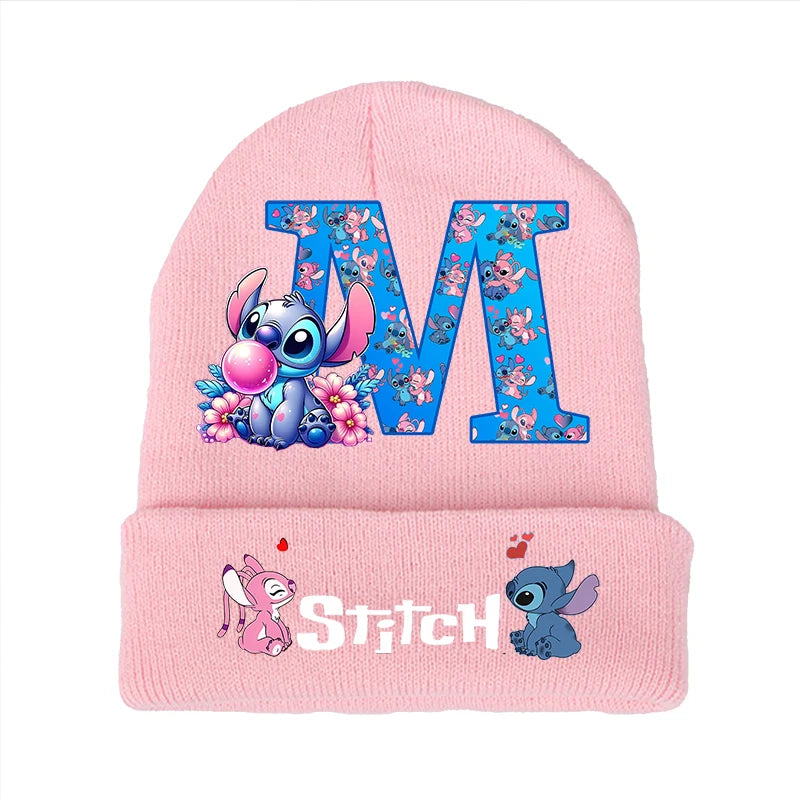 Bonnet Stitch Disney Enfant - Chapeau Tricoté Laine Hiver Kawaii
