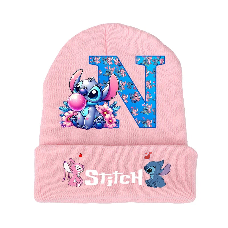 Bonnet Stitch Disney Enfant - Chapeau Tricoté Laine Hiver Kawaii
