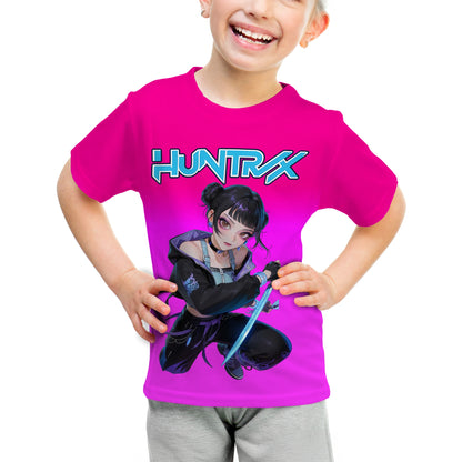 T-Shirt Enfant Chasseur de Démons KPop - Manches Courtes Imprimé Anime