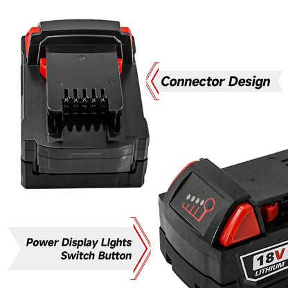 Batterie Lithium 18V 5.0Ah M-WALK – Remplacement pour Outils Milwaukee 18V Li-Ion