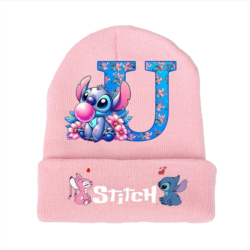 Bonnet Stitch Disney Enfant - Chapeau Tricoté Laine Hiver Kawaii