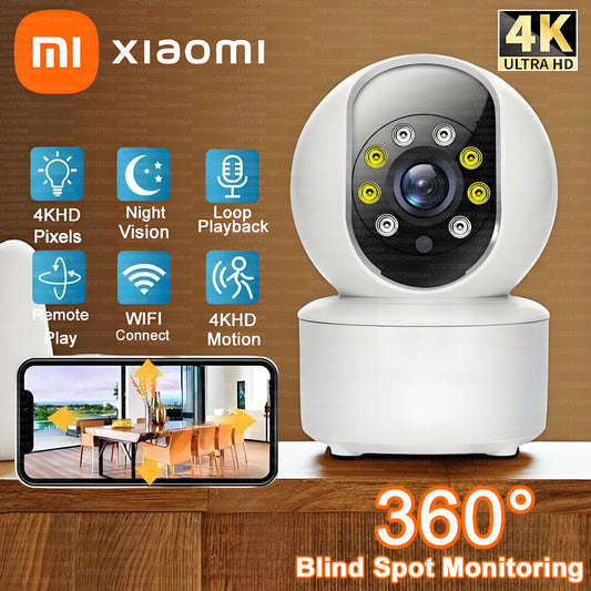 Caméra Xiaomi 4K Intelligente - Surveillance WiFi Rotative 360°