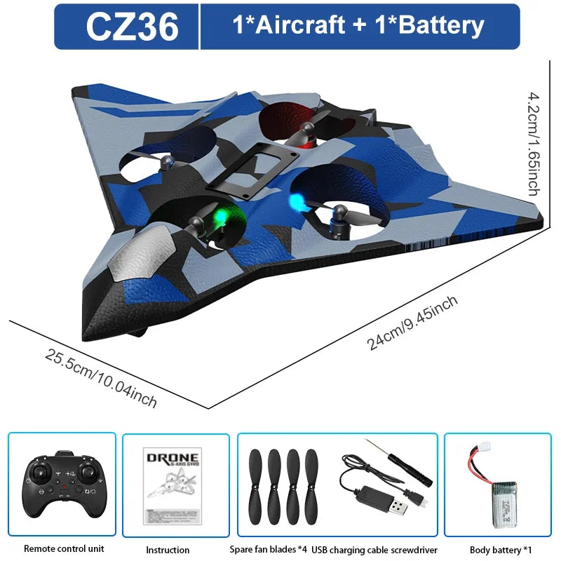 Avion RC Télécommandé Enfant - Planeur Mousse EPP Anti-Choc