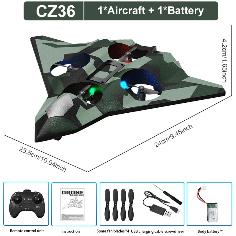 Avion RC Télécommandé Enfant - Planeur Mousse EPP Anti-Choc