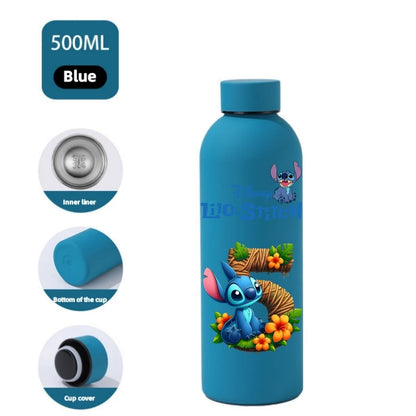 Gourde Stitch Disney 500ml Acier Inoxydable - Bouteille Eau Sport Isotherme