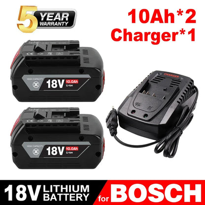 Bosch 18V professionnel GBA GBH GSR GSB BAT618 BAT609 BAT620 outil de batterie d'origine 18V 10.0Ah pour remplacer la batterie.