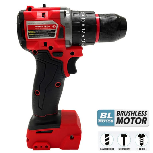 Perceuse Sans Fil Milwaukee 18V/20V – Brushless, 3 Fonctions, 20 Vitesses, 250 N.m