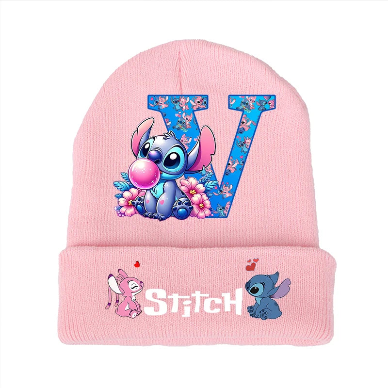 Bonnet Stitch Disney Enfant - Chapeau Tricoté Laine Hiver Kawaii