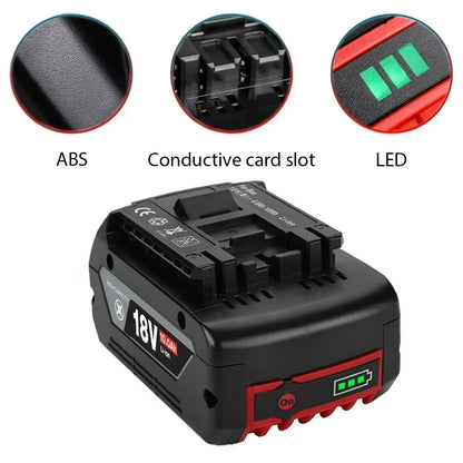 Bosch 18V professionnel GBA GBH GSR GSB BAT618 BAT609 BAT620 outil de batterie d'origine 18V 10.0Ah pour remplacer la batterie.