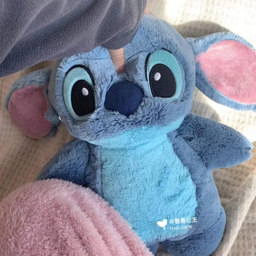 Bouillotte Peluche Stitch Disney 30cm - Chauffe-Mains Doux Hiver Cadeau