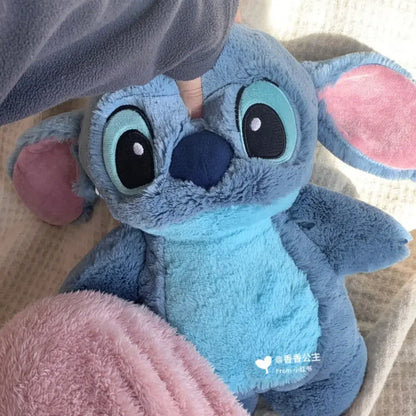 Bouillotte Peluche Stitch Disney 30cm - Chauffe-Mains Doux Hiver Cadeau